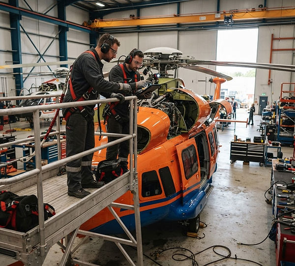 Representative illustration: One of the world's largest helicopter fleet operators needed better availability and dispatch reliability to win and keep business.