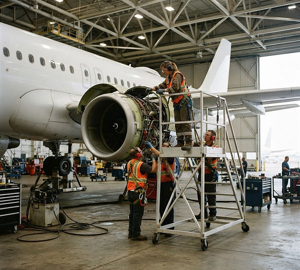 Representative illustration: A large domestic airline's new maintenance facility was not delivering the value it needed to compete.