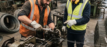 A bar-support maker for construction faced frequent breakdowns on aging equipment, high turnover and weak shop-floor control.