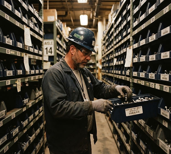 Cost & Inventory Control work on the operating floor