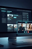 Use two-way video software