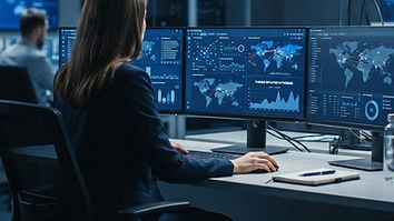 Monitoramento de marca e análise de dados digitais em tela de computador