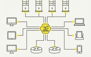 Ilustración del servicio de Consultorías e infraestructura de redes