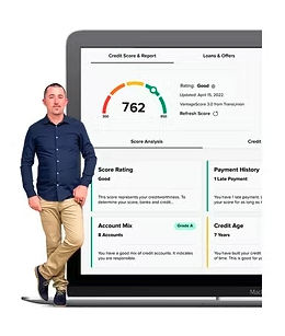Tyler, owner of Level Up Consulting Group, reviewing a client credit report