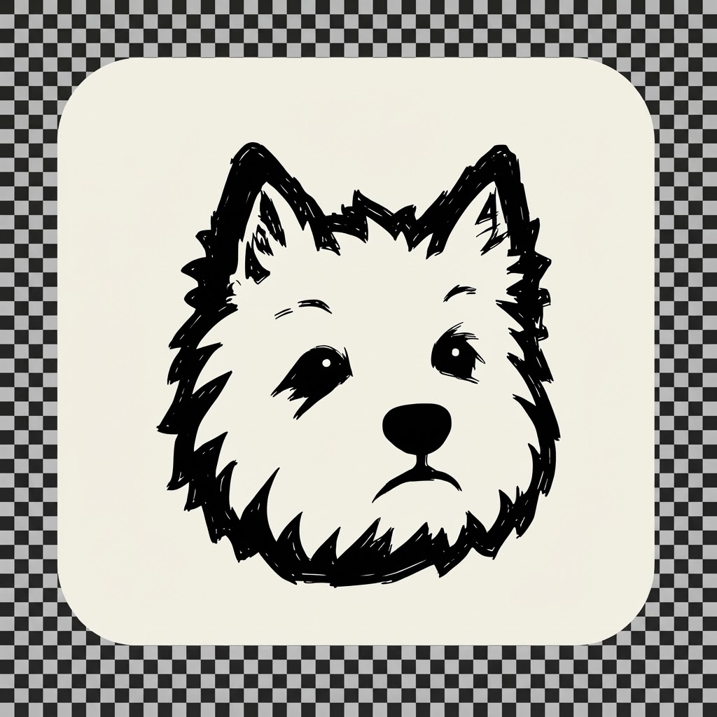 Little White Wolf Studios terrier mark