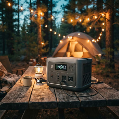 Off-grid, after dark