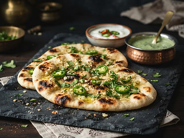 Spicy Garlic Naan