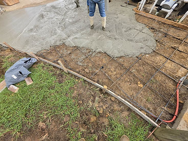Pool Equipment Pad Pour