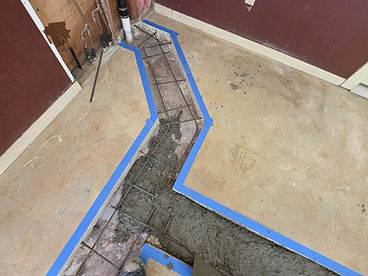Interior Trench Pour