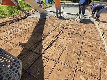 Slab Pour Over Reinforcement