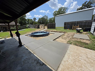 Patio Pour & Water Feature