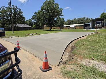 Finished Concrete Pad