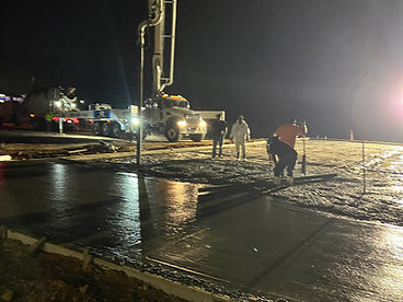 Night Slab Pour