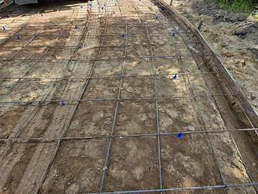 Driveway Rebar & Mixer