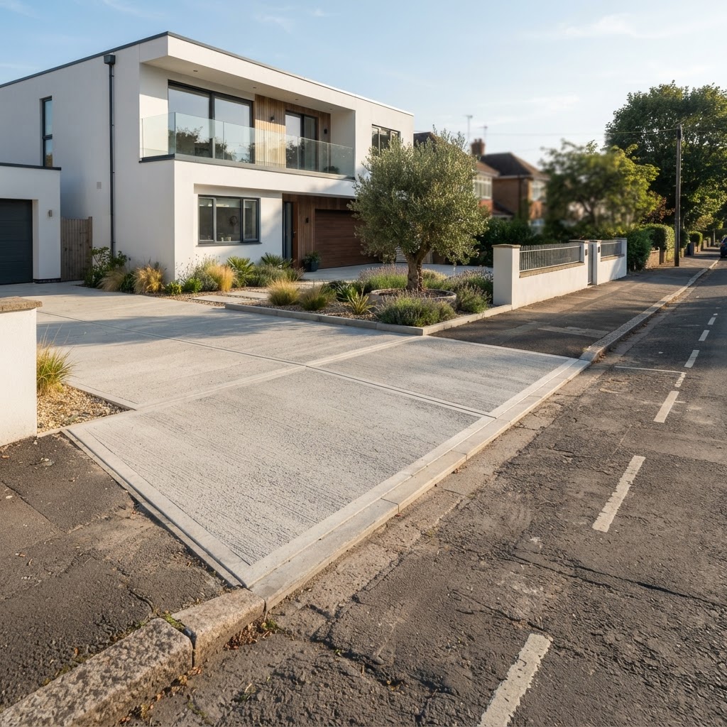 concrete vehicle crossover construction in Brighton VIC