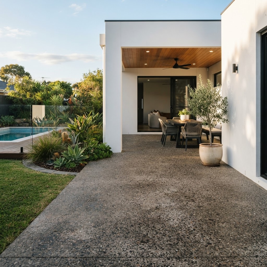 concrete patio and alfresco slab in Brighton VIC