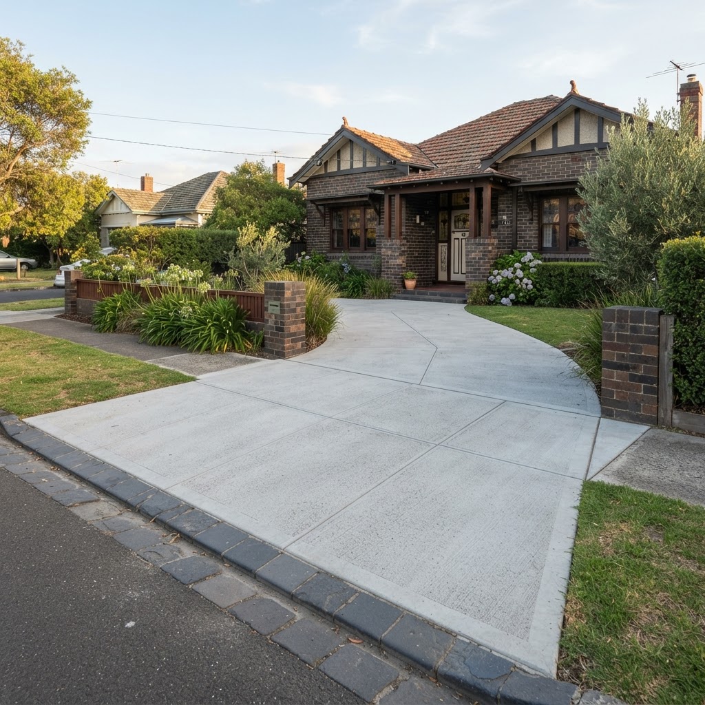 concrete driveway installation in Brighton VIC