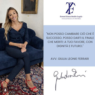 Le parole di Avv. Giulia Leonie Ferrari