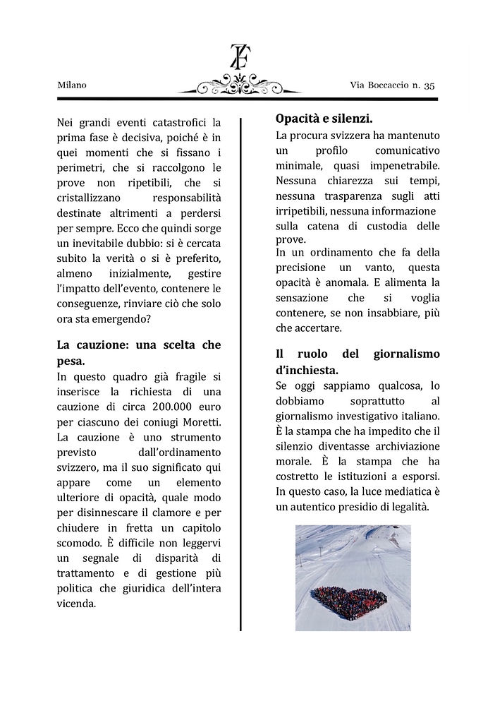 La strage di Capodanno a Crans-Montana e il diritto penale che arretra - pagina 2