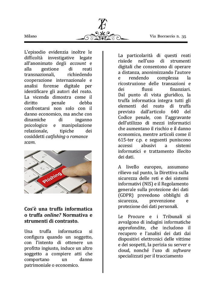 Truffe informatiche e frodi online: evoluzione del diritto penale e strumenti di contrasto - pagina 2