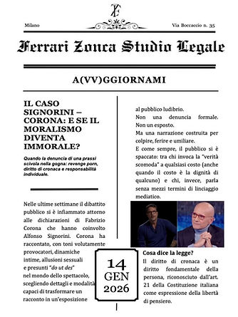 Il caso Signorini – Corona: e se il moralismo diventa immorale?