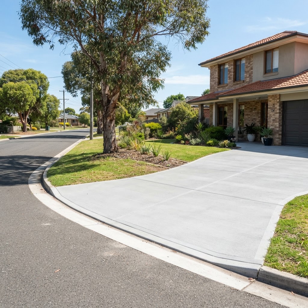New-estate driveway and crossover, Hampton Park 45m²