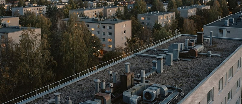 Taloyhtiön katto ja ilmanvaihdon huippuimurit