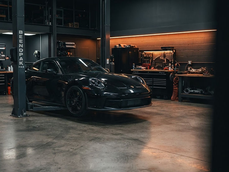 Modern automotive service bay at Torque Auto Works