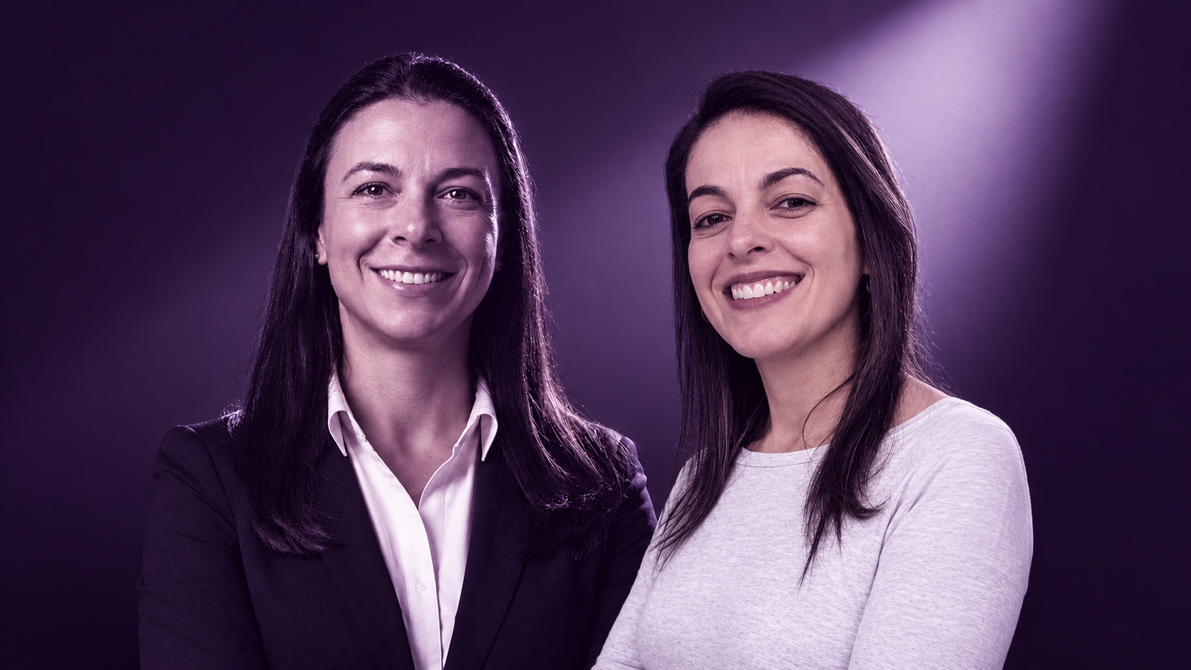 Marina Del Cól, à esquerda, e Giselli Loubach, à direita
