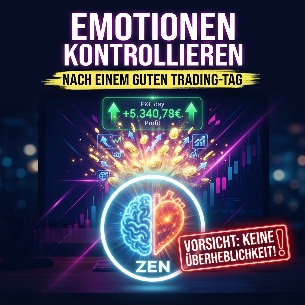 Emotionen nach einem guten Trading-Tag verwalten