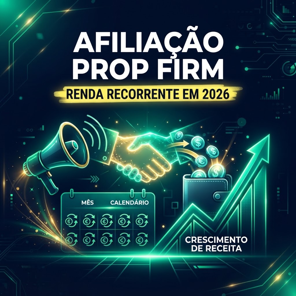 Programa de afiliados prop firm: como gerar rendimentos recorrentes em 2026