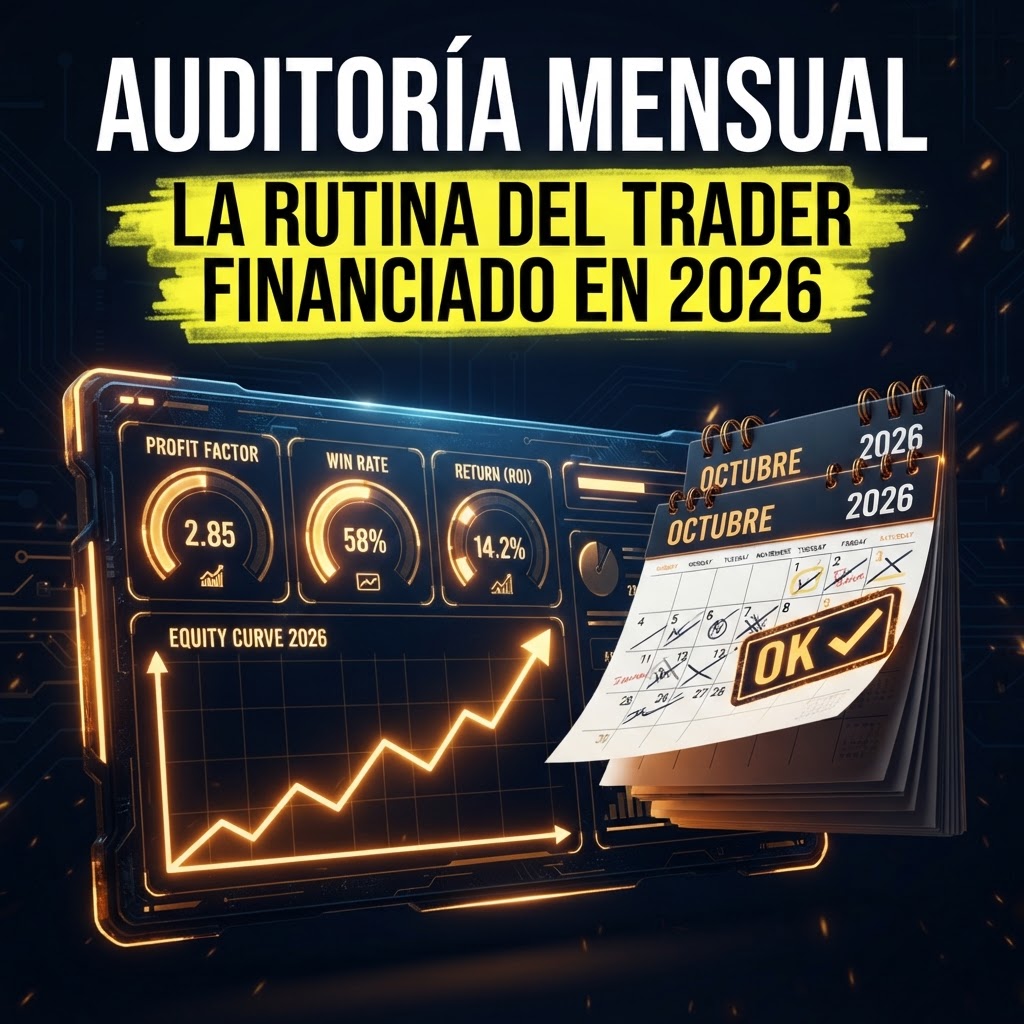 Auditoría mensual de rendimiento en prop firm: la rutina del trader financiado en 2026