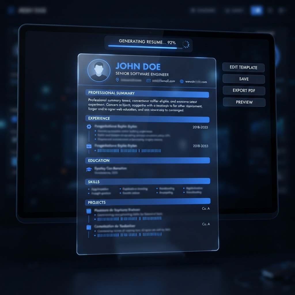 AI Resume Generator preview