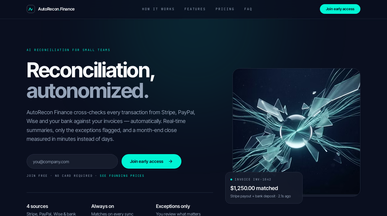AUTO -- FINANCE template preview