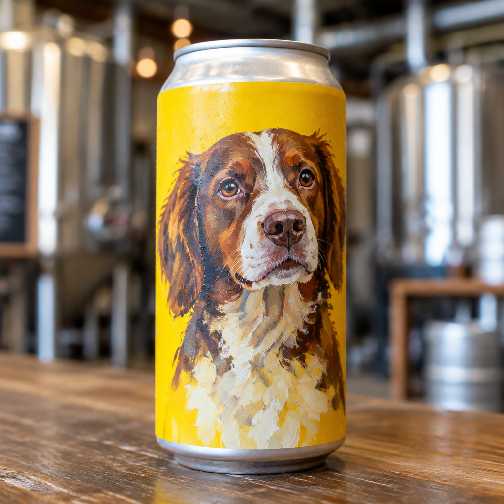 Yellow special-edition beer can