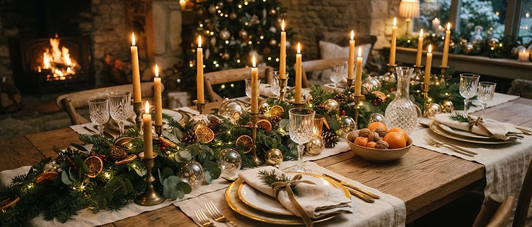 Festive table setting
