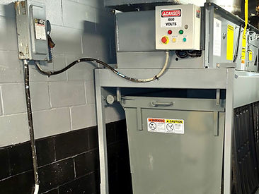 460 volt compactor disconnect with emergency stop and start controls