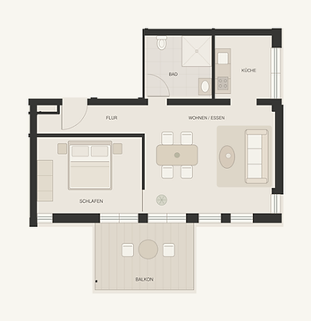 Grundriss Wohnung 8
