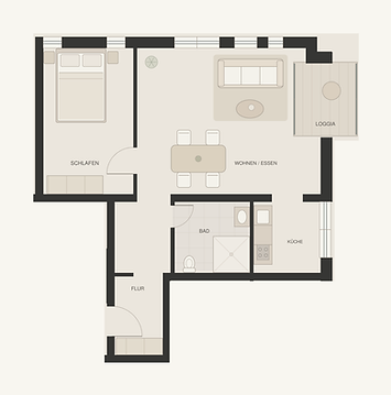Grundriss Wohnung 6