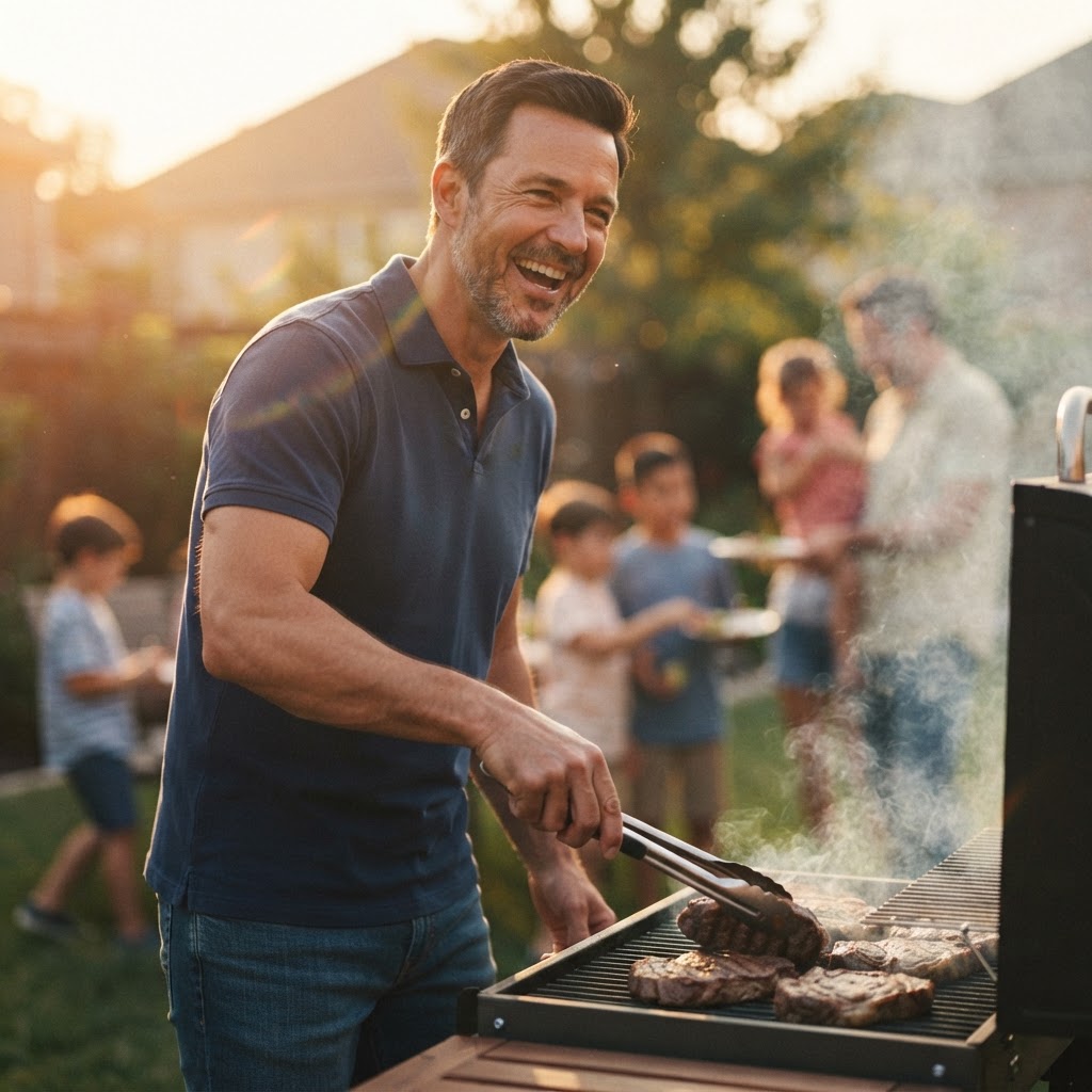Backyard cookouts with family