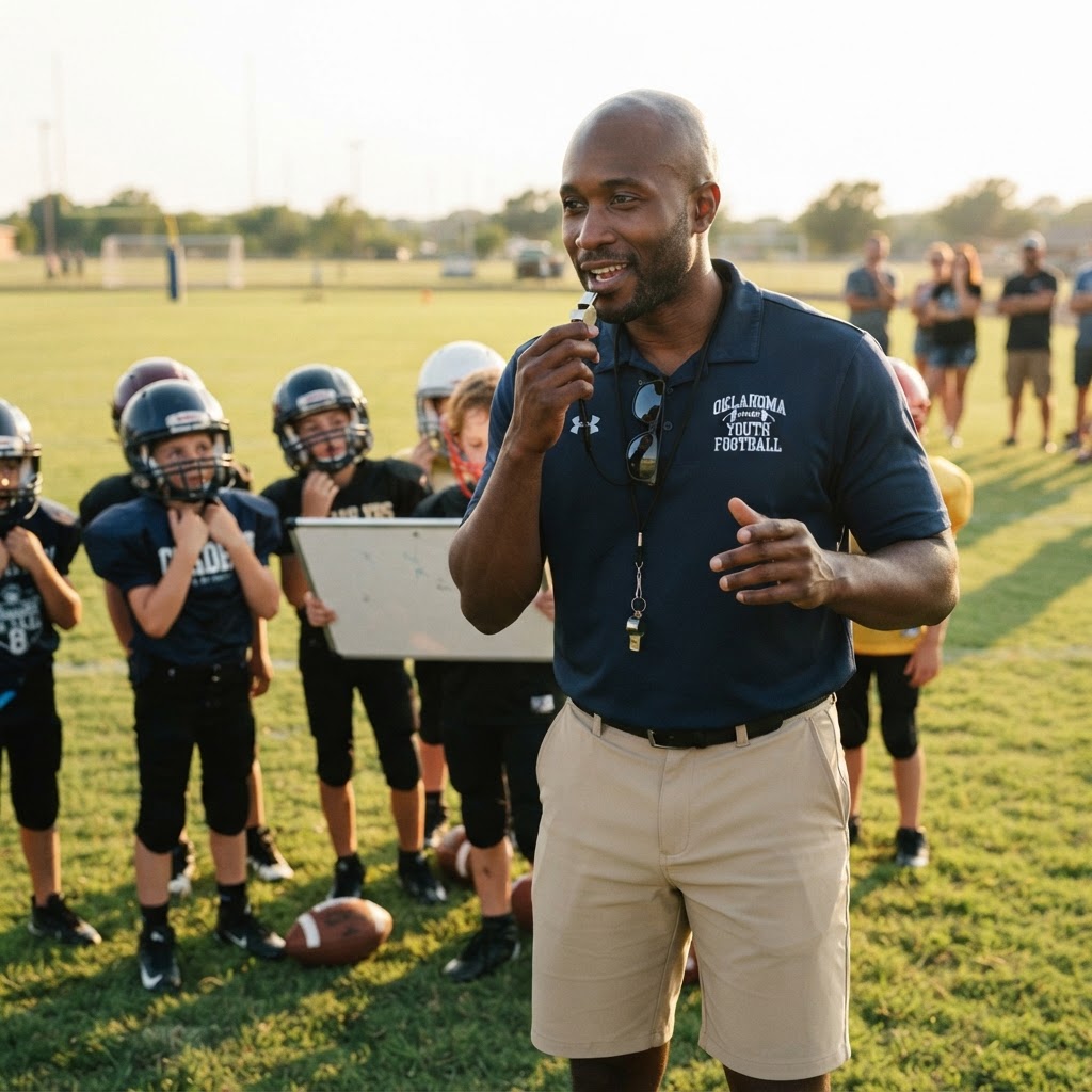 Coaching youth football