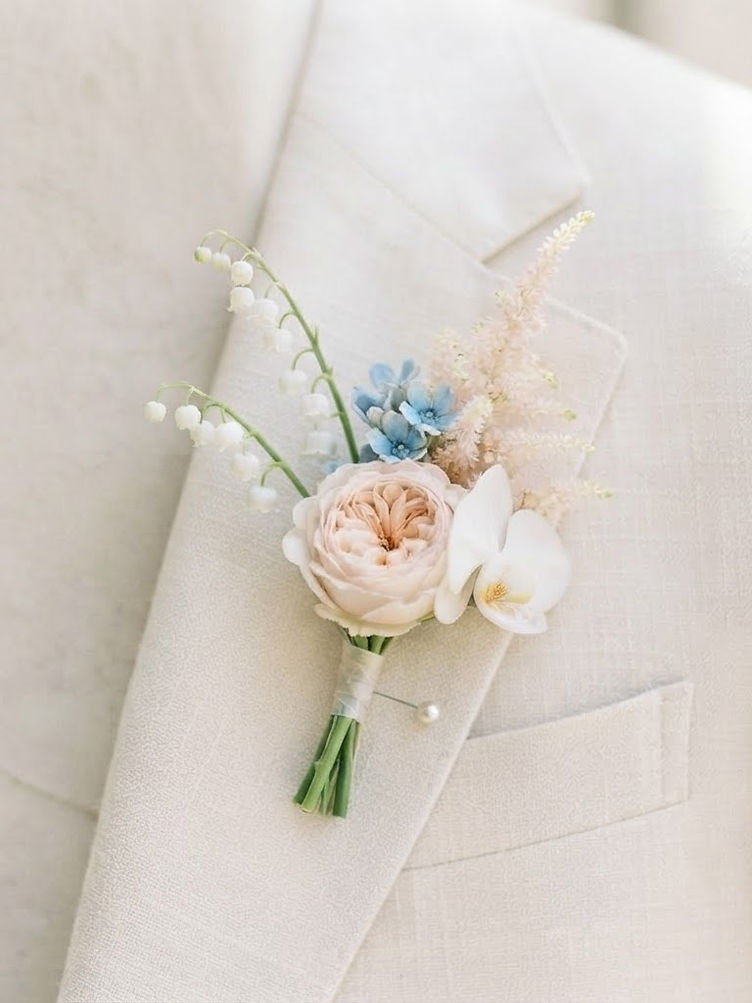 The Groom's Boutonniere — Cathedral Wedding · Seville