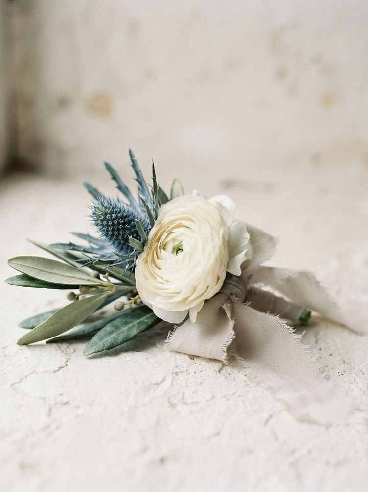 The Thistle Boutonniere — Highland Wedding · Perthshire