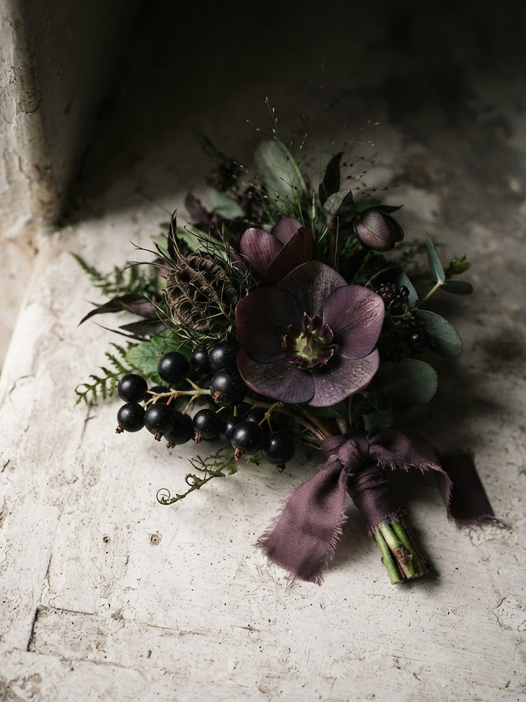 The Hellebore Boutonniere — Autumn Wedding · Cotswolds