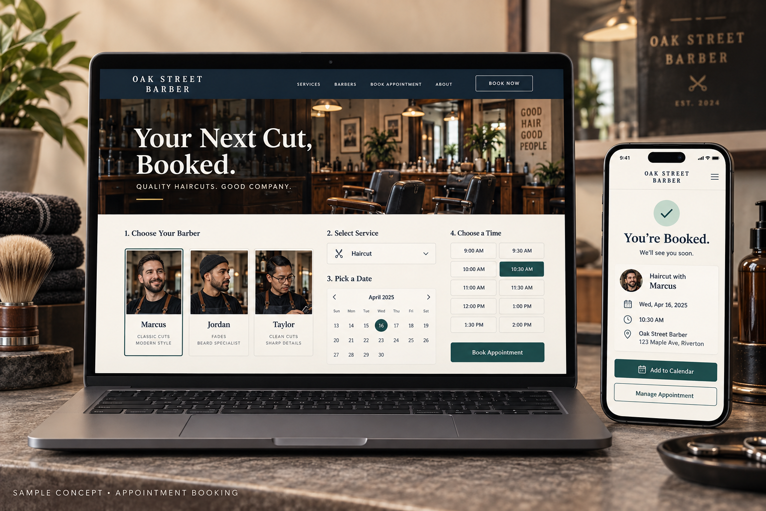 Online booking that fills your calendar