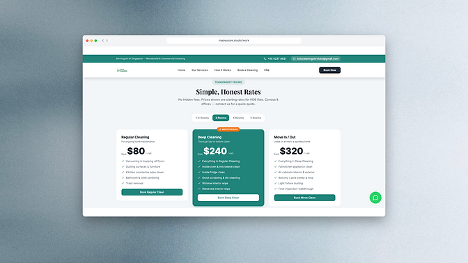 Kolo Cleaning — estimator