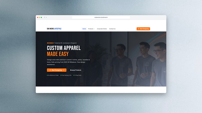 SUK Men’s Lifestyle — desktop