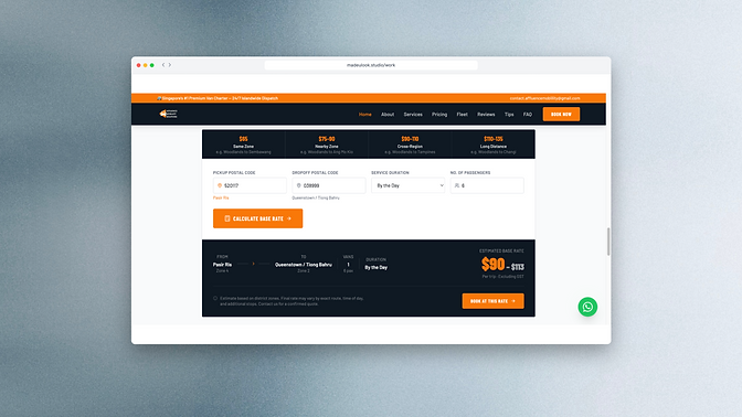 Affluence Mobility — reservation