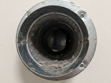 Dryer Vent before-and-after service illustration — before