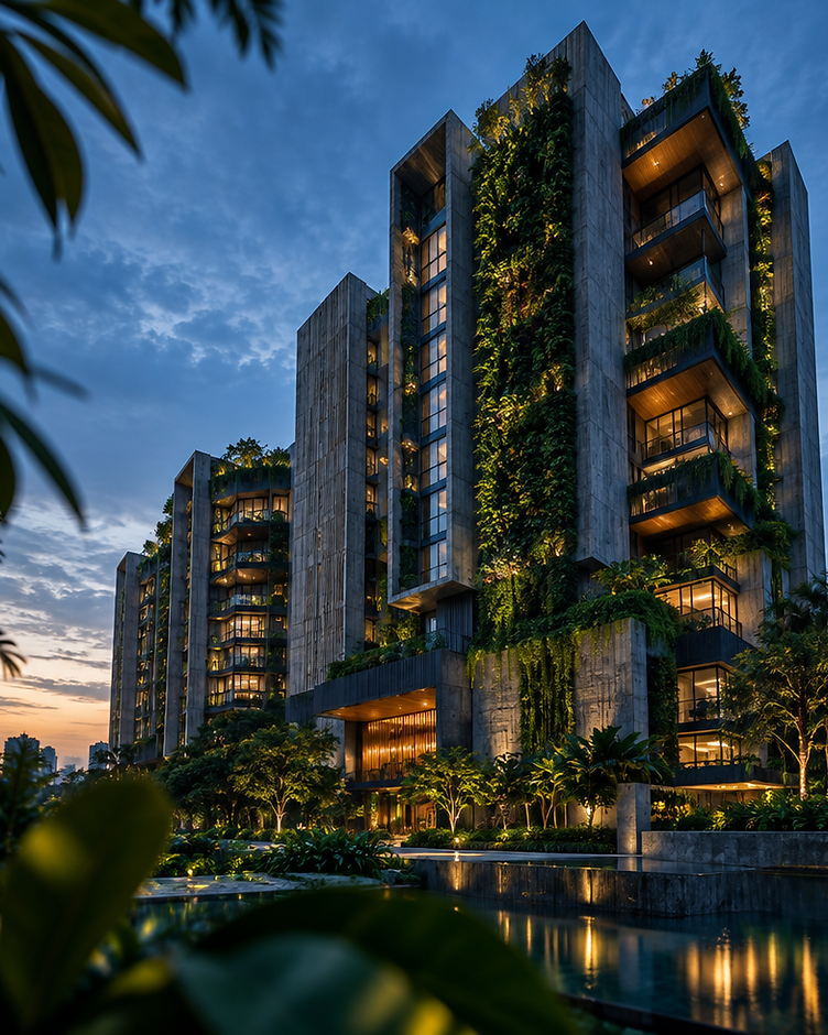 Architectural rendering of a new condominium at Chuan Grove
